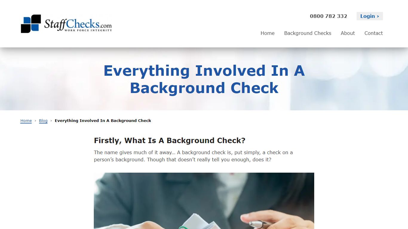 Everything Involved in a Background Check - staffchecks.com